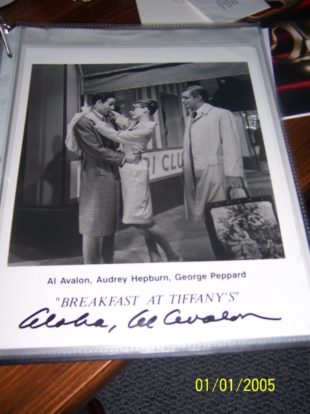 Breakfast At Tiffany's Autopgraphed Photo